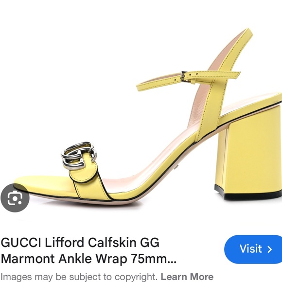 Gucci GG marmont 75mm block heel - Picture 1 of 6